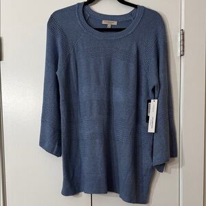Liverpool Dusty Blue Knit Crewneck Sweater